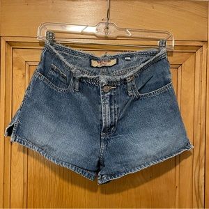Paris Blues Y2K Low-Rise Denim Shorts